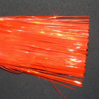 Transparent Fire Orange Flat with UV Edges 4" Standard Cut