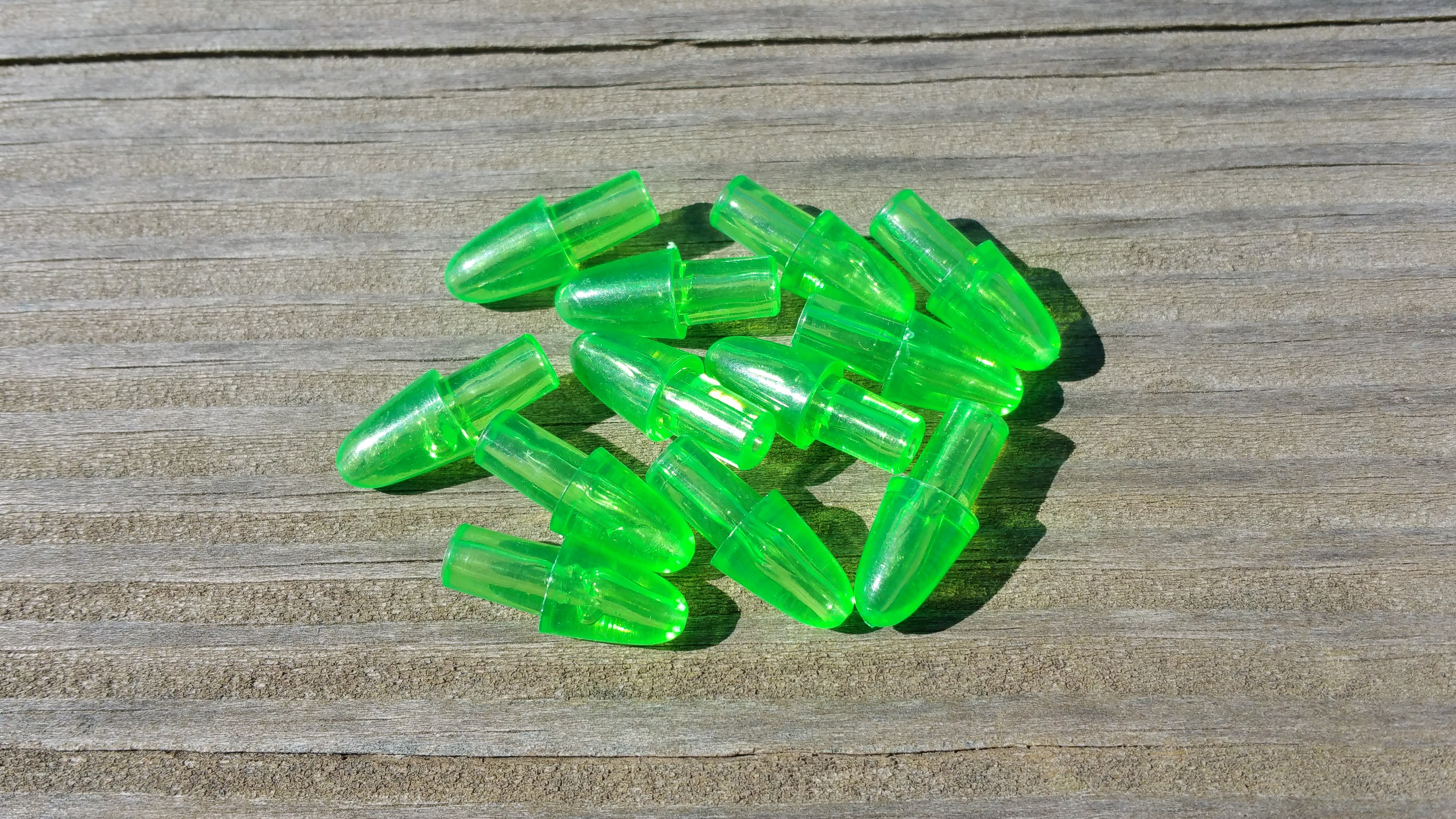 Green bullet heads