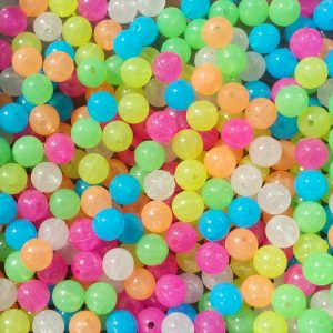 Glow Beads - Mix 8mm