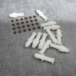 Over the Knot Bullet Heads - White with Green Glow
