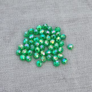 Aurora Beads - Green 8mm Faceted