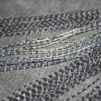 Silicone Legs - Clear w/Green Crystals and Black Fish Scale