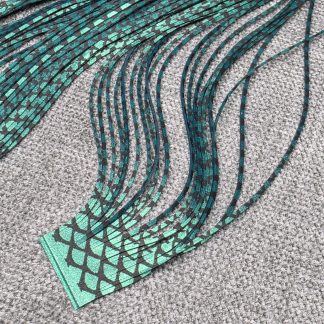 Silicone Legs - Metallic Light Green Fish Scale Print