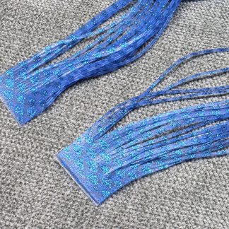 Silicone Legs - Hot Ice Blue w/Blue Glitter Fish Scale