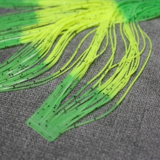 Silicone Legs - Hot Chartreuse to Hot Lime w/Black Firetip