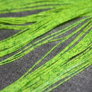 Silicone Legs - Chartreuse w/Emerald, Green Crystals, and Black Specs