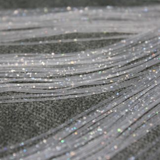Silicone Legs - Clear w/Silver Holo Crystals